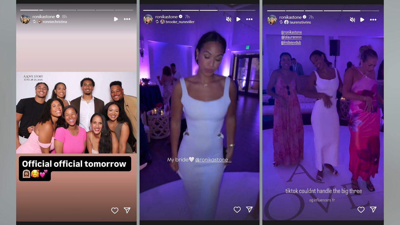 Jordan Love's fiancée, Ronika Stone, shares peek into her pre-wedding night (Image Credit: Stone/IG)